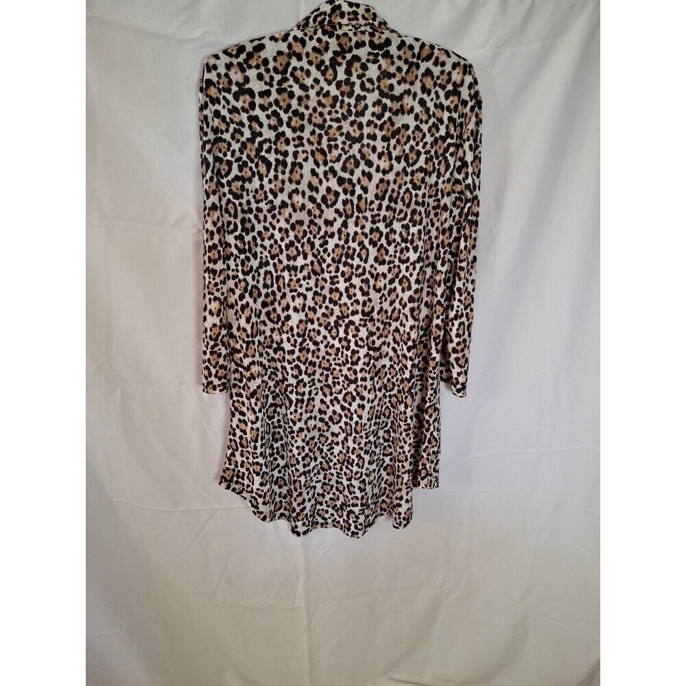 ATTITUDES BY RENEE Women's Animal Print Beige Midi Dress Size M (1457) - Picture 11 of 12